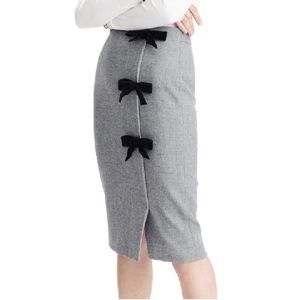 NWT J.Crew Gray Wool Skirt